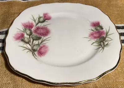Buy Vintage Colclough, Pink Thistle Design, Bone China Side Plate 15.5cm • 6£
