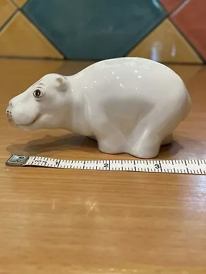 Buy Coalport White Bone China Hippo  4  Long 2.25” Tall With The Most Gorgeous Face • 3.25£