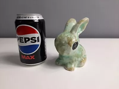 Buy Green Glazed Vintage Rabbit Figurine - Sylvac Style - 10.5 Cm Tall • 6£