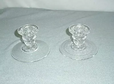 Buy Fostoria American Single Candleholder Candlestick Elegant Glassware Pair • 26.05£