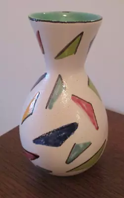 Buy 1960s Vase - Teal, Cream, Multi Colour.  Fratelli Franciullacci ?    Excellent. • 20£