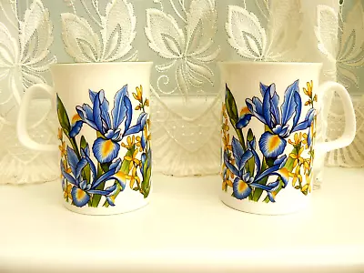 Buy Pair Duchess Fine Bone China *** Iris *** Mugs          Never Used • 15£