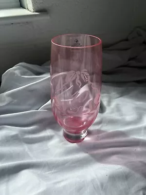Buy 40th Anniversary - Handmade Royal Doulton Pink Glass Vase, Pre-owned • 25£