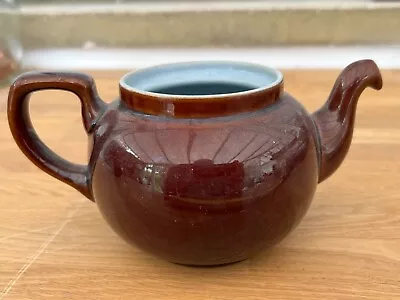 Buy VINTAGE DENBY BROWN/blue TEAPOT Small 3/4Pt - Marked 7 4 On Base - NO LID • 5£