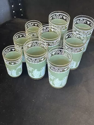 Buy Wedgwood Jasperware Jeanette Green Hellenic 6 Drinking 3 JuiceGlasses • 41£