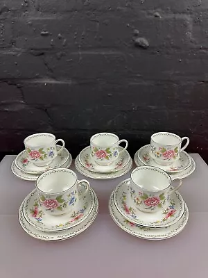 Buy 5 X Paragon Tay San Tea Trios Cups Saucers And Side Plates Set • 39.99£