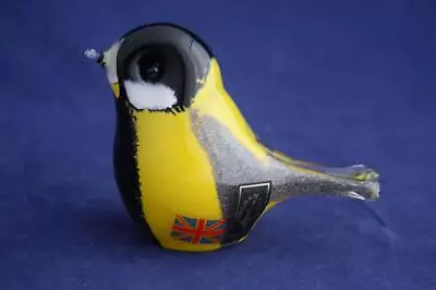 Buy Langham Glass Hand-made Crystal Great Tit Bird Brand New / Boxed • 47.95£