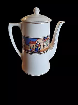Buy Vintage Crown Ducal Ware,  Cries Of London   Coffee Pot 25cm  -  Crazy Paved Pic • 14£