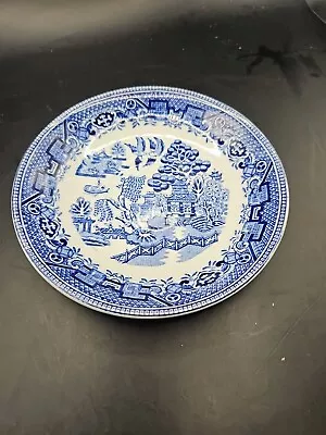 Buy Vintage Woods Ware Wood And Sons England Blue Willow Saucer • 9£