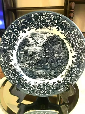 Buy Vintage Salad Plate - Blue And White China - English Country Scene - 7  • 6.52£