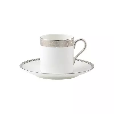 Buy Coffee Cup & Saucer, Vera Wang Lace Platinum For Wedgwood, Luxury Gift Boxed • 41£