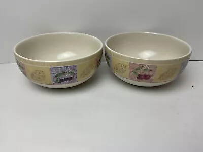 Buy Marks & Spencer M&S Wild Fruits 2 X Cereal Bowls Superb Condition 5.5” Wide • 11.99£