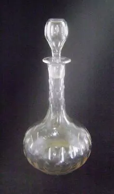 Buy Victorian Cut Glass Lead Crystal Decanter : Shaft & Globe Shape • 29£