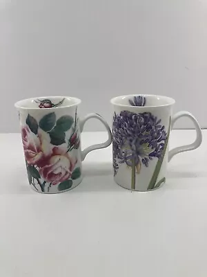 Buy Roy Kirkham Fine Bone China English Rose Agapanthus Mug Cup Made In England • 11.20£