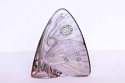 Buy Lalique Enamelled Butterfly Light Red / Pink. Signed • 80£