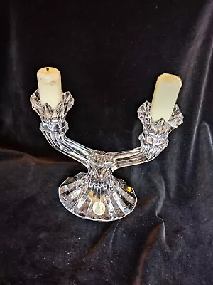 Buy Bohemia Crystal Candle Holder Vintage Collectable Glass Hand Cut • 5.99£