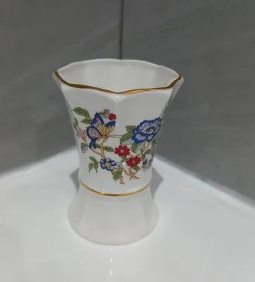 Buy Vintage Royal Tara Miniature Vase China Flowers & Butterfly Made In Ireland • 1£