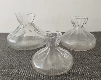 Buy 🔶️3 Vintage Sea Sweden Kosta Boda Art Glass Vase Rune Strand Mcm Danish Modern  • 134.36£