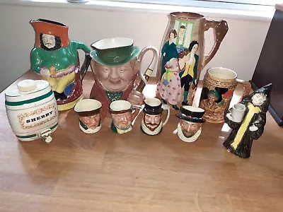 Buy Toby Character Jugs/Mugs Bundle Collectable Mixed Brands Retro Tableware  • 15£