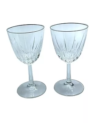 Buy Set Of 2 Diamant Cristal D'Arques-Durand Crystal Claret Wine Glasses 5 3/4  Disc • 18.59£