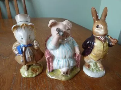 Buy 3 Beswick  Beatrix  Potter Figures • 60£