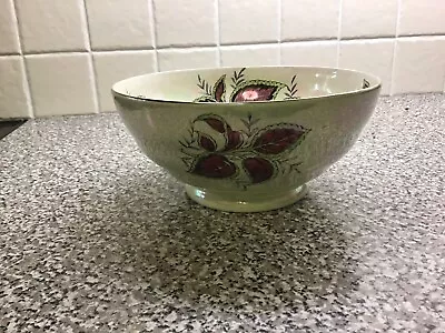 Buy Maling Pottery Lustre Ware Coleus Chelsea Bowl - Excellent Condition Gilded Rim. • 8£