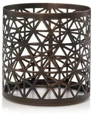 Buy Yankee Candle Belmont Bronze Punched Jar Holder Punched Metal Sleeve • 6.29£