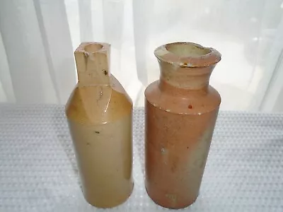 Buy Antique Lambeth Doulton Ink Bottle Stoneware Salt Glaze 1800's Stamped + Another • 19.99£