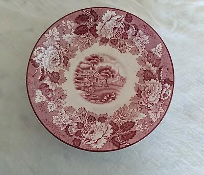 Buy Woods Ware English Scenery Pink/Red 5 3/4  Saucer • 9.23£