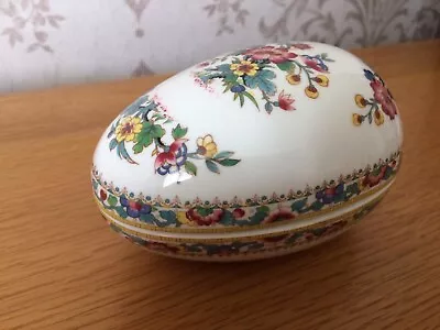 Buy Coalport Mingrose Egg Shape Trinket Pot • 15£