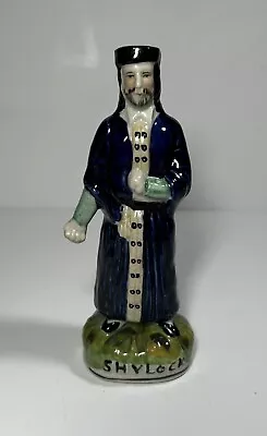Buy Vintage Staffordshire Pearlware Style Shylock Pottery Figurine Shakespeare  • 15.99£