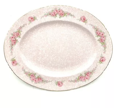 Buy Vintage  Oval Platter John Maddock And Son Fairfield PINK CHINA Chintz Plates • 55.92£