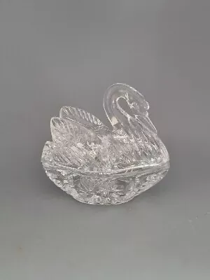 Buy 🌟Vintage Lead Crystal Swan Trinket Lidded Pot - Anna Hutte Bleikristall 🌟 • 7.50£