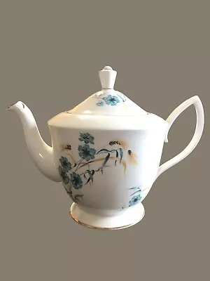 Buy Vtg Royal Albert Bone China England Corn Flower Tea Coffee Pot EUC 1950s • 128.33£