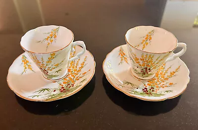 Buy Royal Stafford Broom Cups And Saucers Bone China • 14.99£