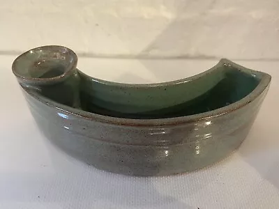 Buy Vintage Lakes Cornish Pottery Truro Glazed  Posy Bowl, Inkwell, Candleholder • 12.50£