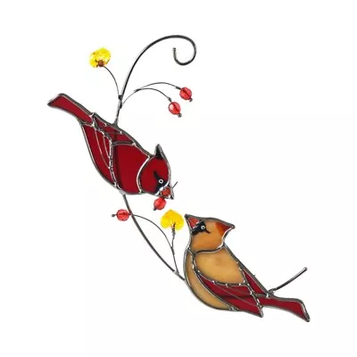 Buy Stained Glass Suncatcher - Two Birds - Home Decor - New • 25£