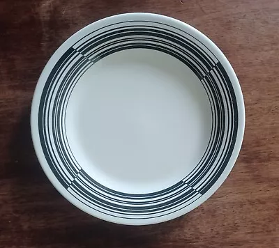 Buy Vintage BHS Tableware Black And White Geometric Plate 17.8cm Made In Britain VGC • 3.99£