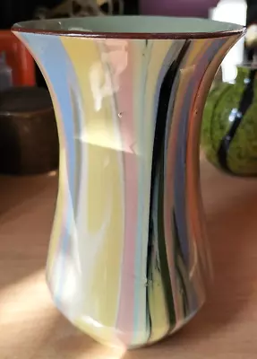 Buy Vintage Babbacombe Pottery Colour Splash Vase 6  Tall • 10£