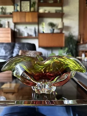 Buy Vintage 1960s Czech Art Glass Bowl By Josef Hospodka For Chribska Glassworks • 20£