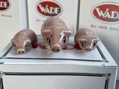 Buy Wade Happy Families 3 Little Pigs Mum & 2 Piglets Set Boxed • 14.95£