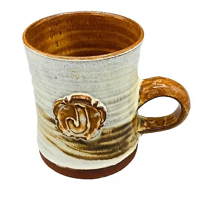 Buy York Rose Studio Pottery Hand Thrown Mug 'J' • 9.95£