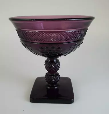 Buy Vintage Imperial Glass #123 Chroma Purple Sherbet/Champagne Glass 4 3/8  • 11.17£