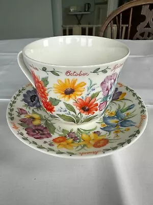 Buy Roy Kirkham Fine Bone China Cup And Saucer Floral Design Unused With Box • 20£