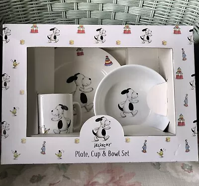 Buy Jellycat Puppy Dog Bone China Plate Cup & Bowl Set New Boxed • 26.99£