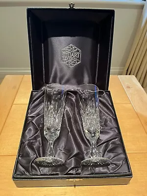 Buy Stuart Crystal Hamilton Champagne Glasses X 2 - Boxed • 47.50£