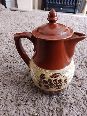 Buy Langley Mill Mycovera Stoneware - Rare Pottery Glazed Teapot Coffee Pot 23cm • 6£