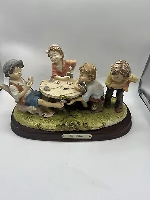 Buy Capodimonte / Giuseppe Armani Style Figurine Of “The Cheats”￼ • 9.90£