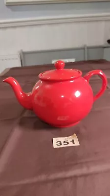 Buy Vintage Arthur Wood  Ceramic Teapot With Lid. Red. Made In England • 17.99£
