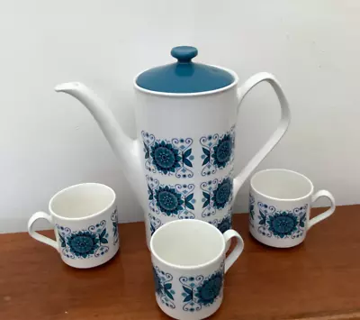 Buy Vintage Pottery Johnson Bros Coffee Pot & Cups • 10£
